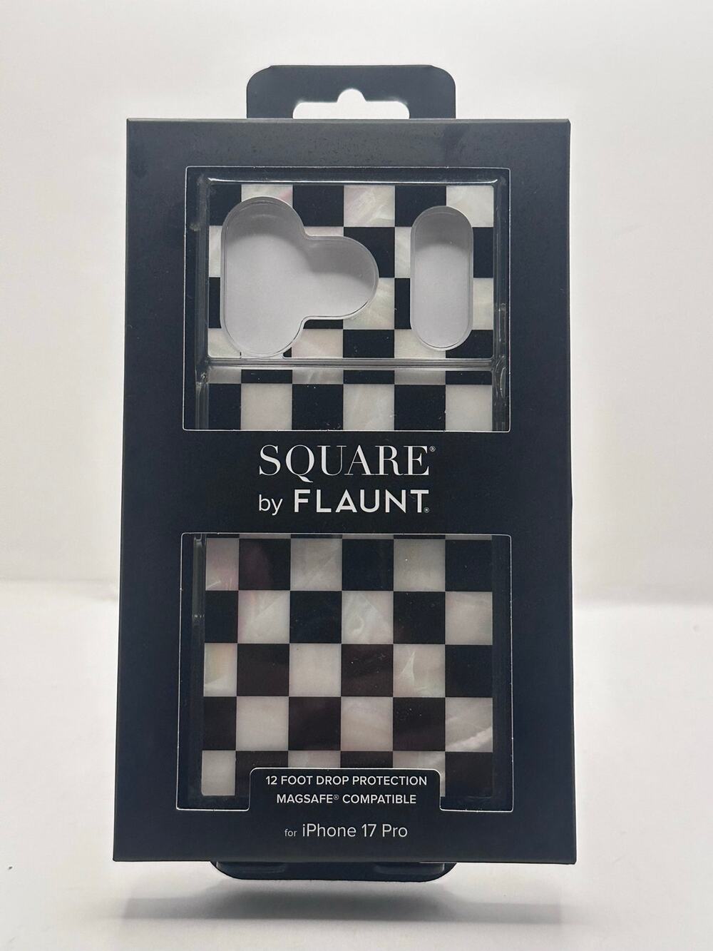 FLAUNT SQUARE Checkerboard Case for iPhone 17 Pro MagSafe NWT MSRP: $60